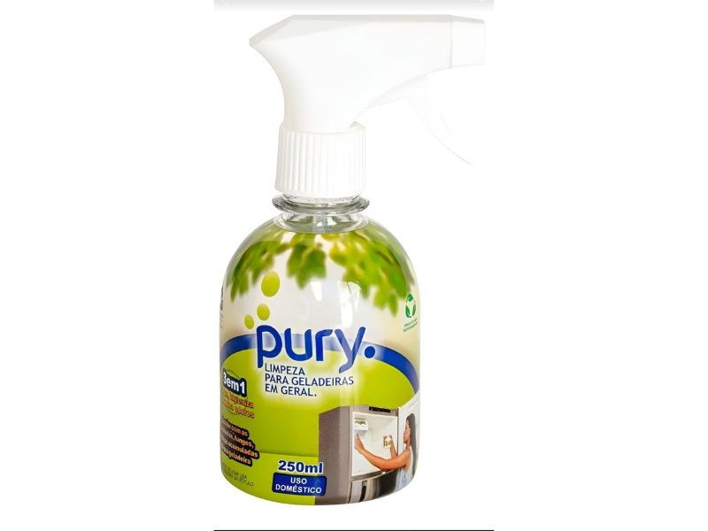 Pury 250ml limpeza para geladeira em geral